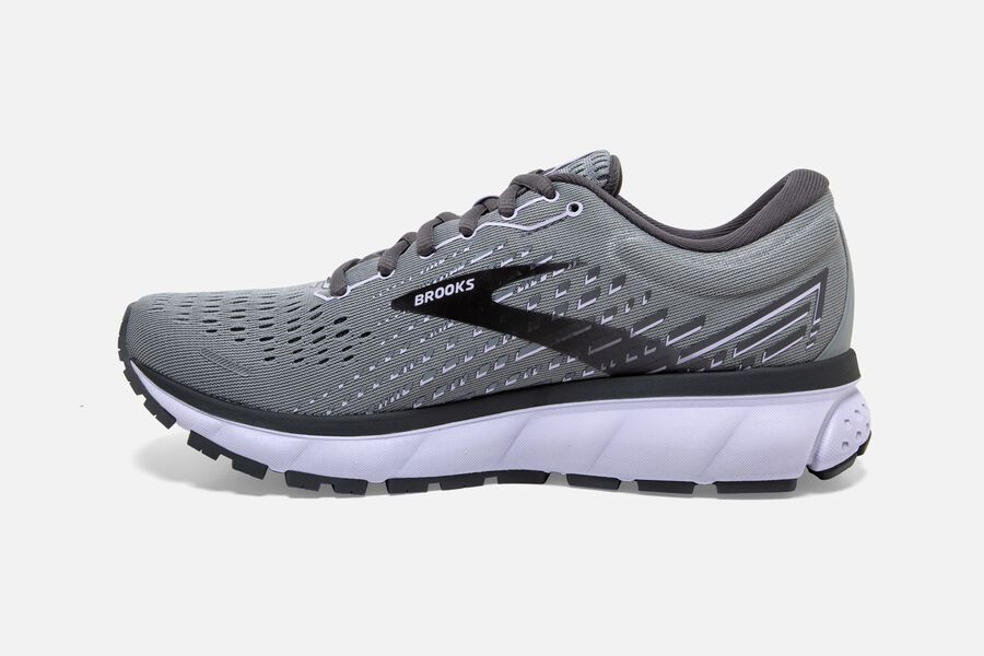 Brooks Running Shoes - Ghost 13 Road Womens - Grey/Black/Purple - FPE-495621